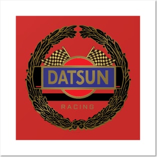 Vintage Datsun Racing Wreath Posters and Art